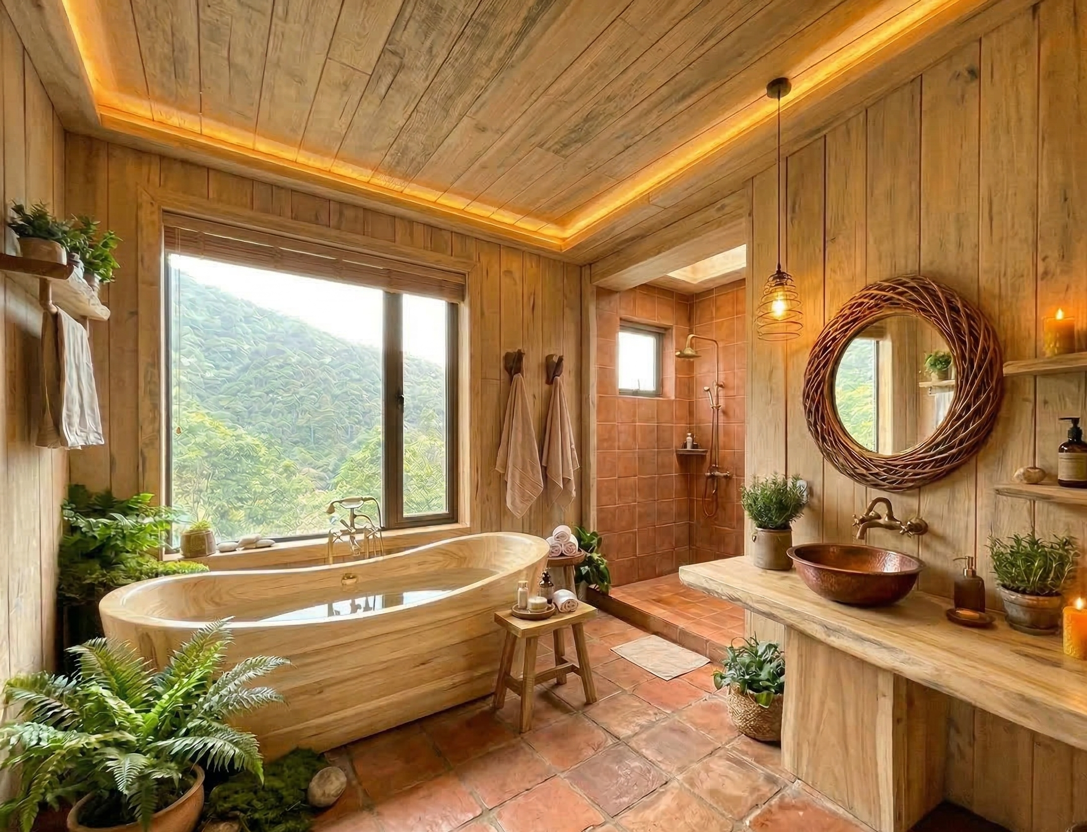 Kén Gỗ - Phòng tắm